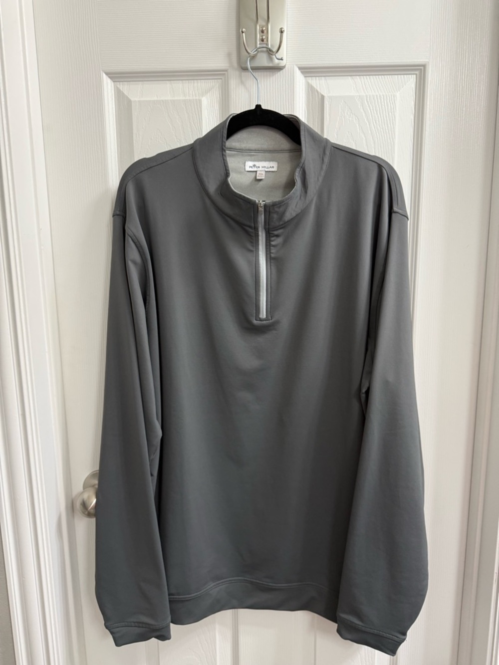 Peter Millar Gray Quarter-Zip Jacket
